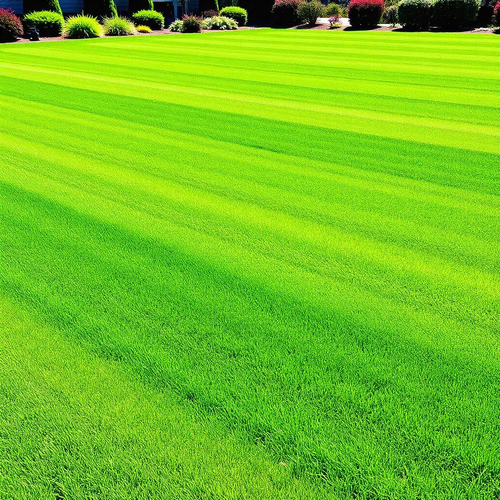 Manicured lawn